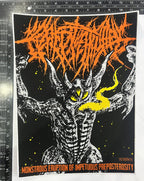 CREPITATION - Monstrous Eruption of Impetuous Preposterosity - Woven Backpatch