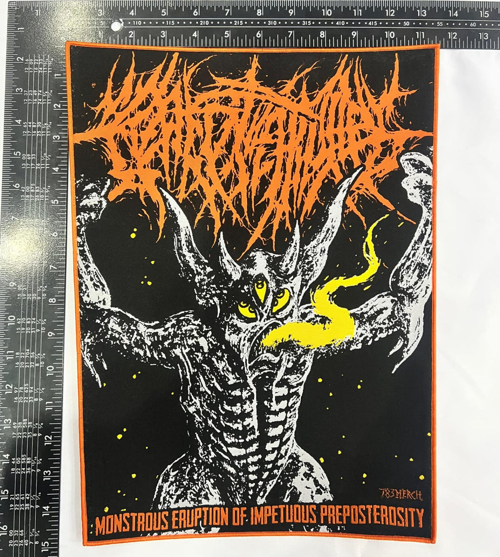 CREPITATION - Monstrous Eruption of Impetuous Preposterosity - Woven Backpatch