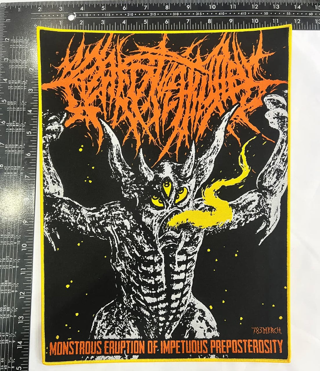 CREPITATION - Monstrous Eruption of Impetuous Preposterosity - Woven Backpatch