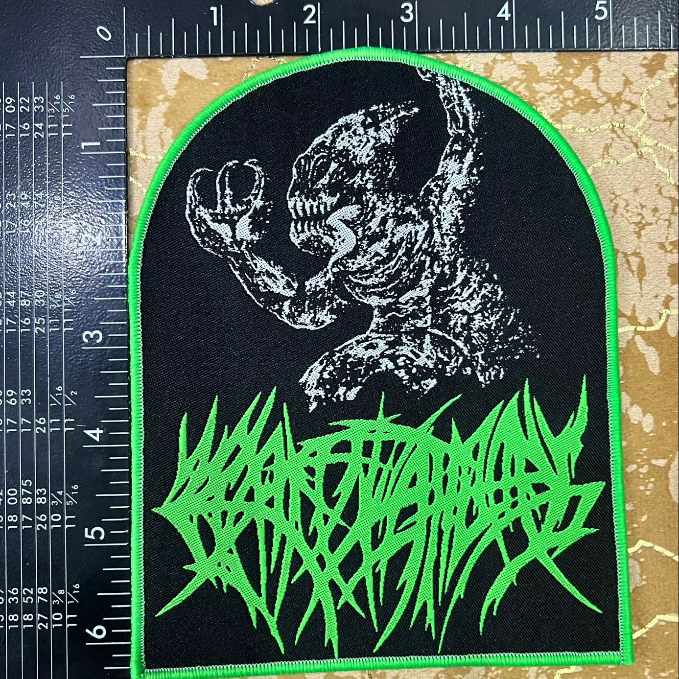 CREPITATION - The Violence of the Slams - Woven Patch
