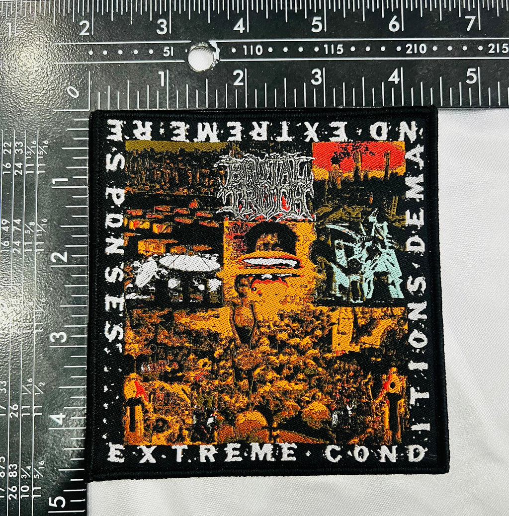 BRUTAL TRUTH - Extreme Conditions Demand Extreme Responses - Woven Patch