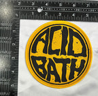 ACID BATH - (Yellow) Logo - Woven Patch