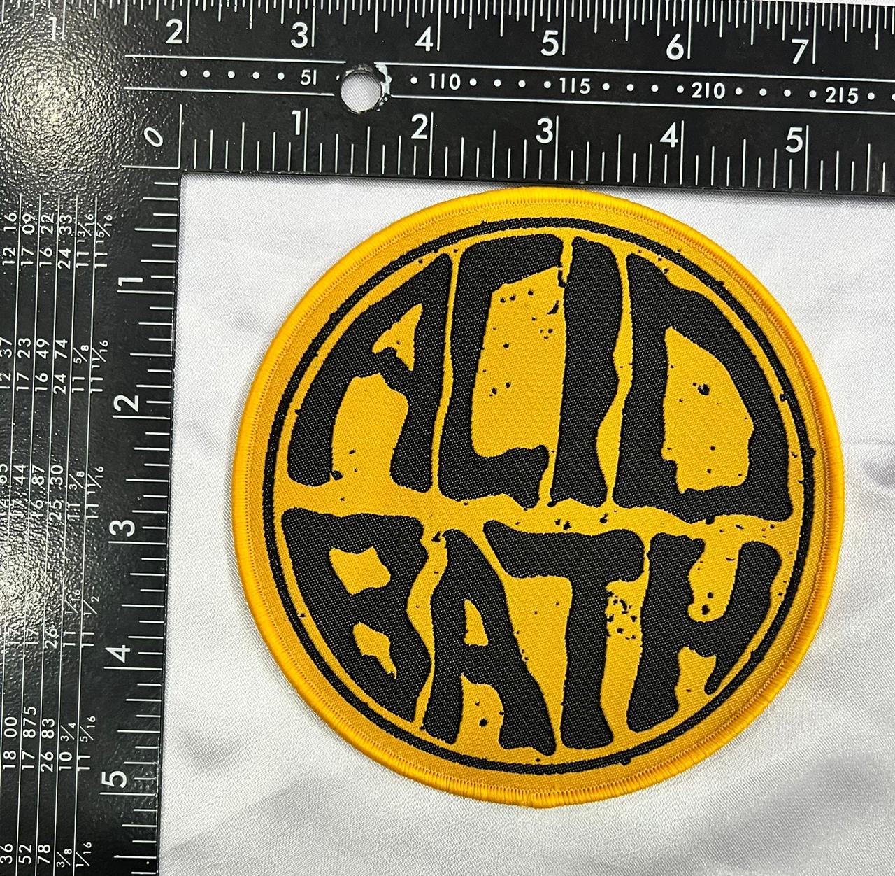 ACID BATH - (Yellow) Logo - Woven Patch
