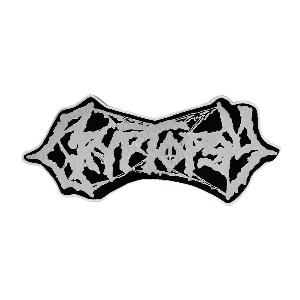CRYPTOPSY - White Logo - Oversized Woven Patch