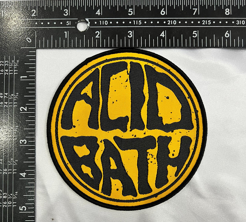 ACID BATH - (Yellow) Logo - Woven Patch