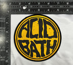 ACID BATH - (Yellow) Logo - Woven Patch
