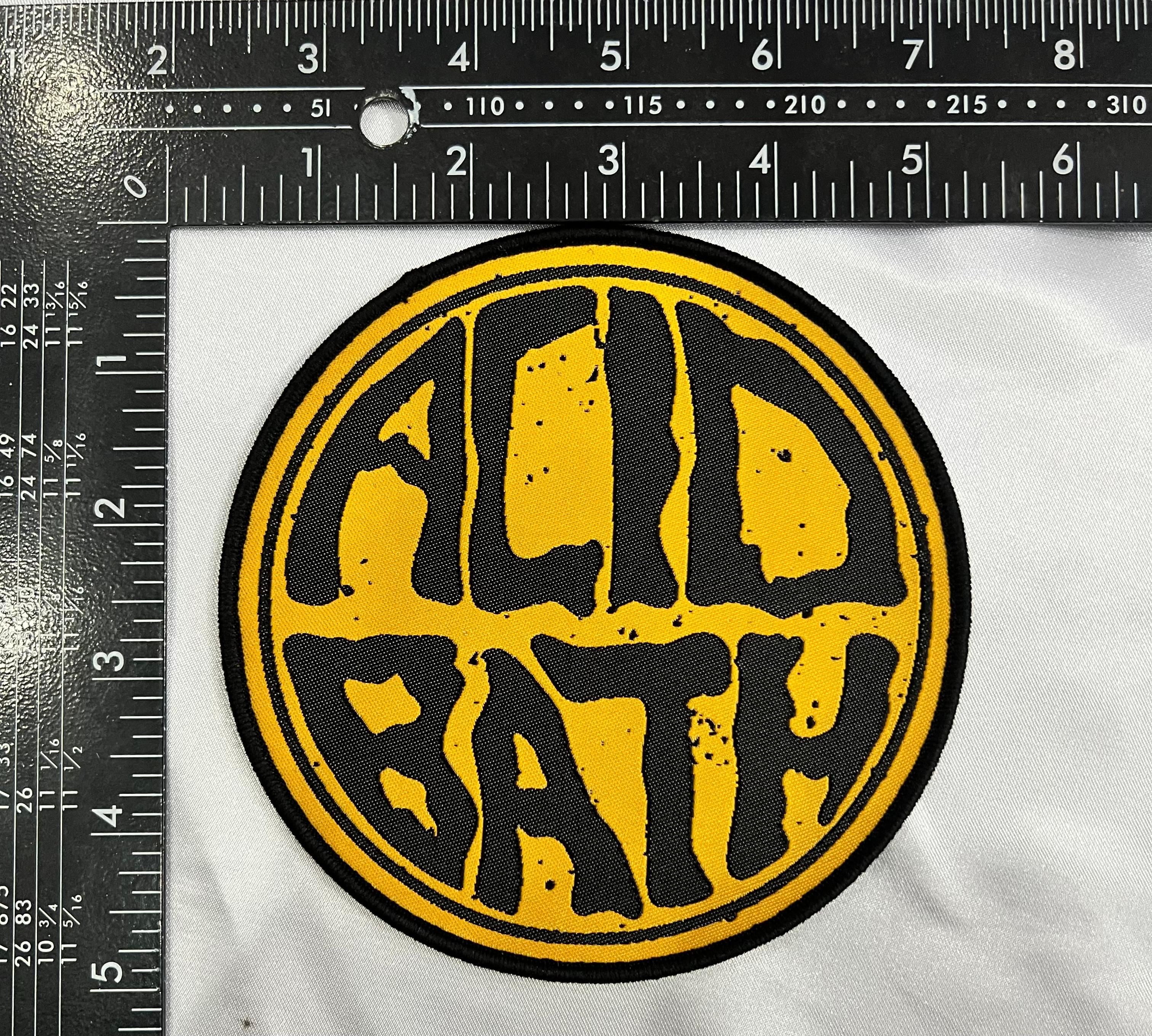 ACID BATH - (Yellow) Logo - Woven Patch