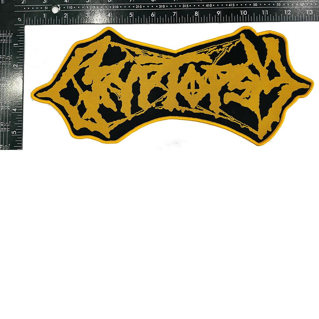 CRYPTOPSY - Yellow Logo - Oversized Woven Patch