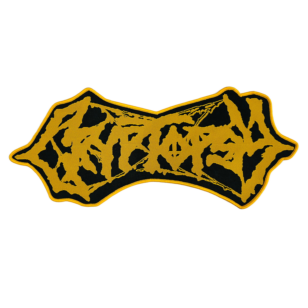 CRYPTOPSY - Yellow Logo - Oversized Woven Patch