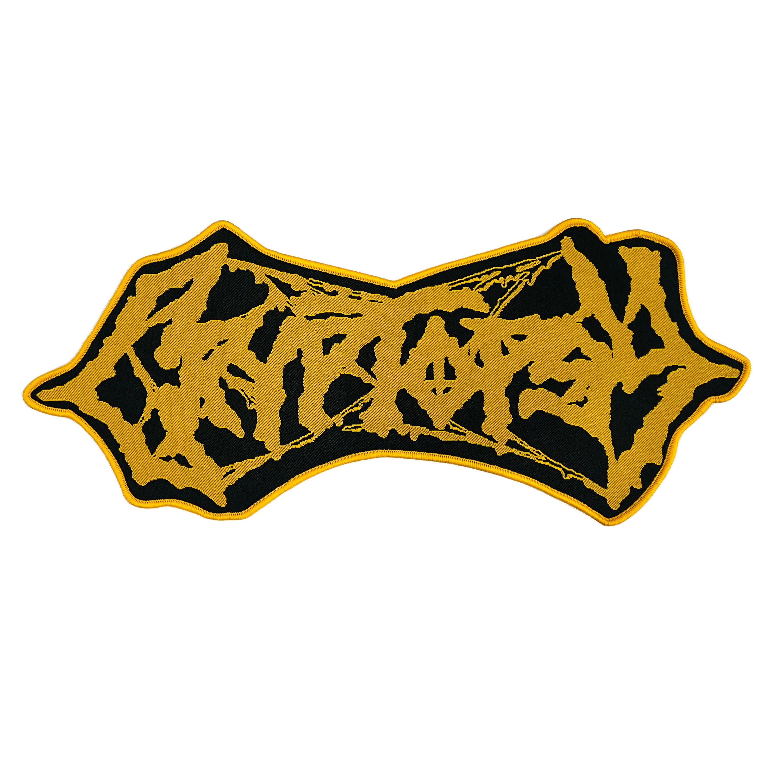CRYPTOPSY - Yellow Logo - Oversized Woven Patch