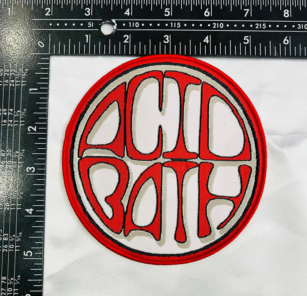 ACID BATH - (Red) Logo - Woven Patch