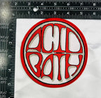 ACID BATH - (Red) Logo - Woven Patch