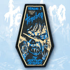 TENEBRO - Demoni 2 - Coffin Shaped Woven Patch