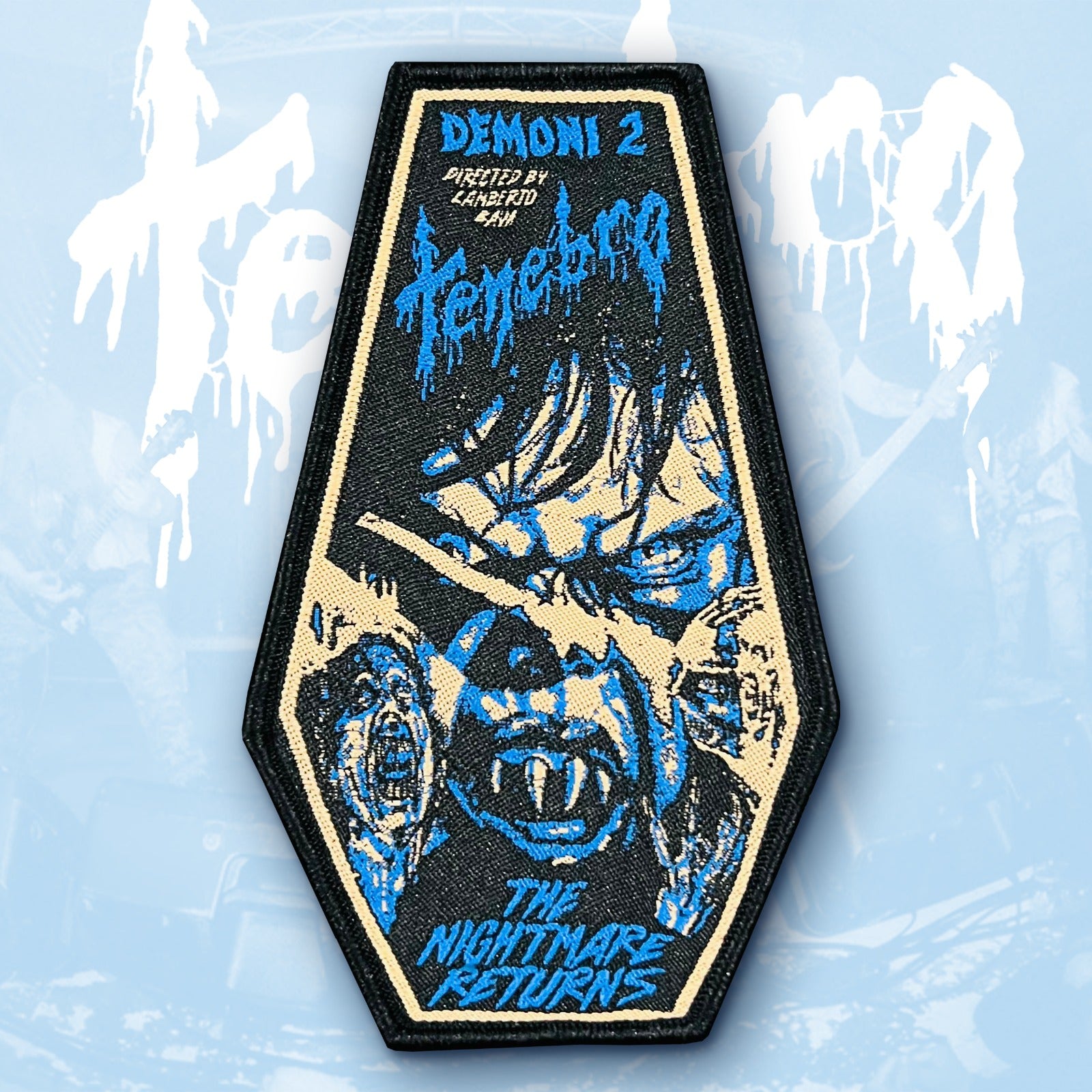 TENEBRO - Demoni 2 - Coffin Shaped Woven Patch