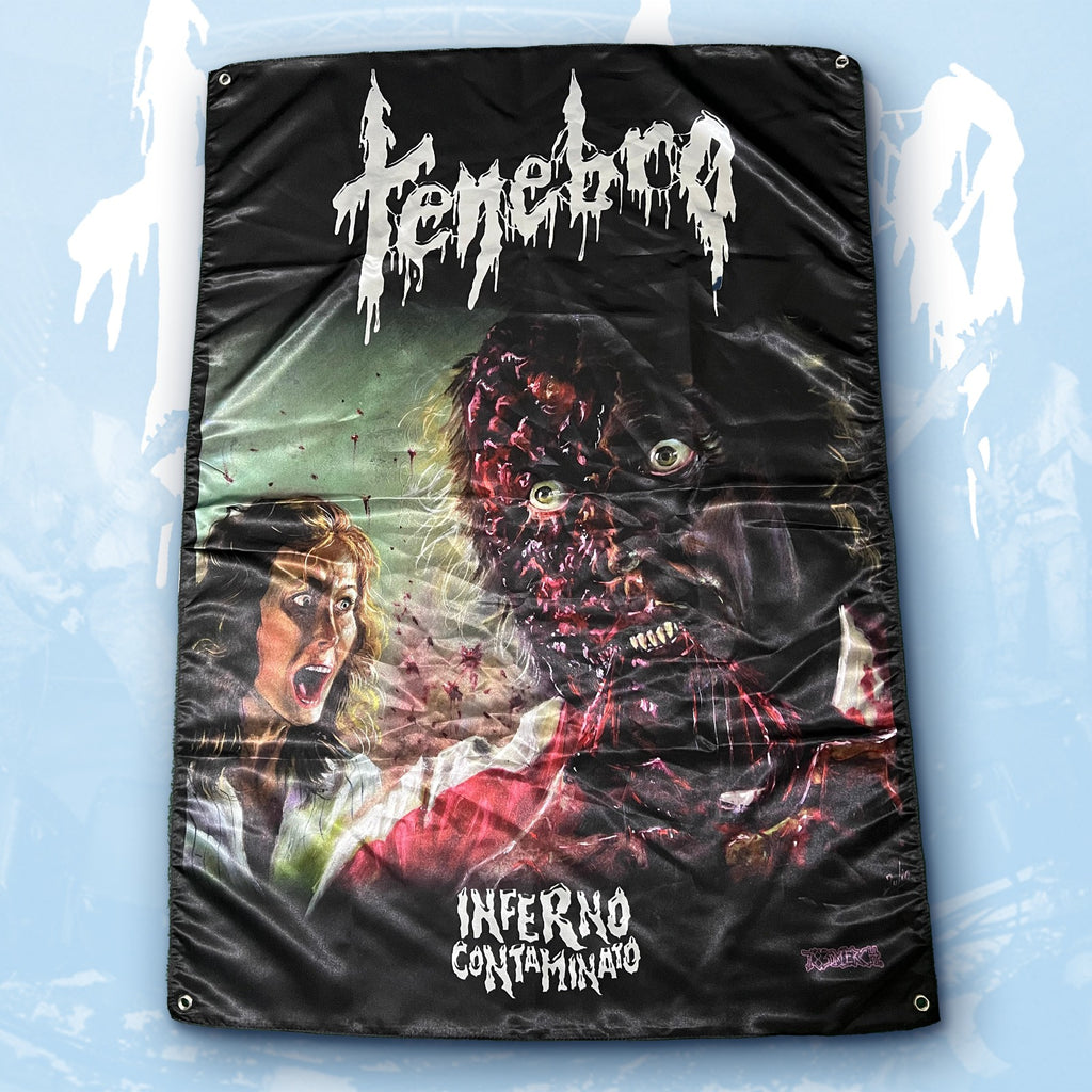 TENEBRO - Inferno Contaminato - Wall Flag / Textile Poster