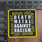 BUTCHER ABC - Death Metal Against Racism - Woven Patch