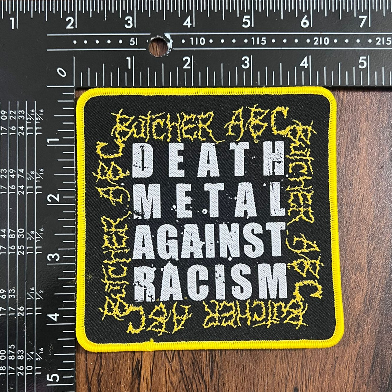 BUTCHER ABC - Death Metal Against Racism - Woven Patch