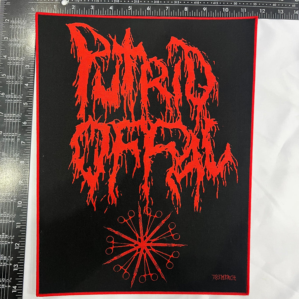 PUTRID OFFAL - Logo - Woven Backpatch