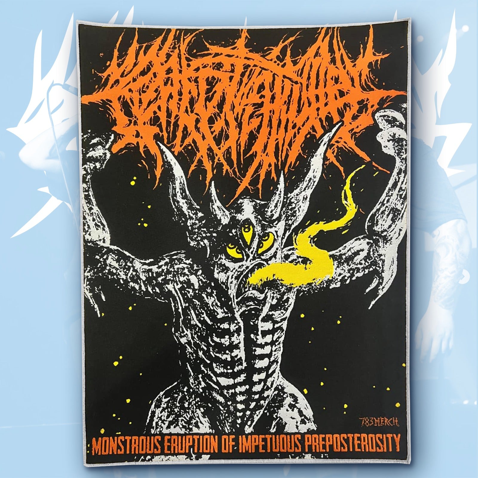 CREPITATION - Monstrous Eruption of Impetuous Preposterosity - Woven Backpatch