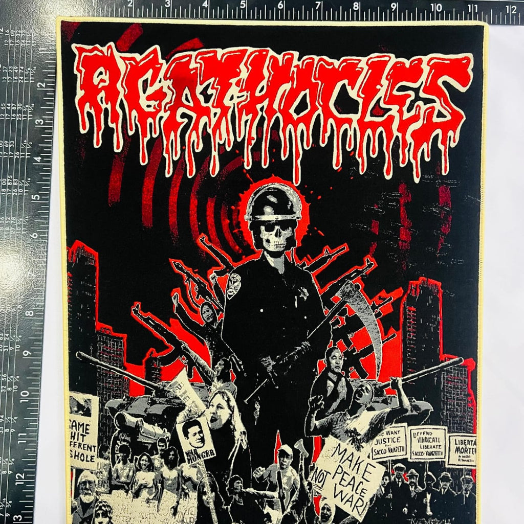 AGATHOCLES - Grind Is Protest - Woven Backpatch