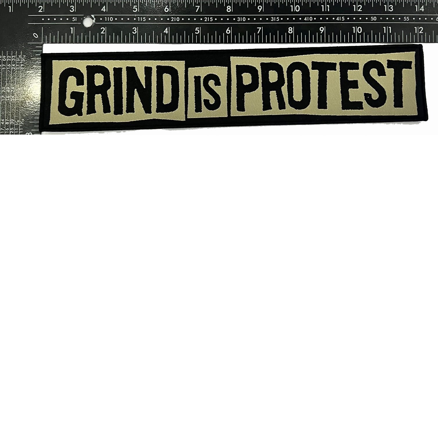 AGATHOCLES - Grind Is Protest - Oversized Woven Patch
