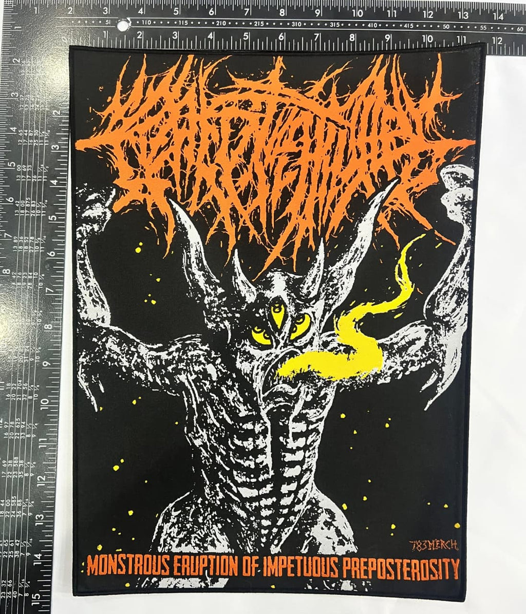 CREPITATION - Monstrous Eruption of Impetuous Preposterosity - Woven Backpatch