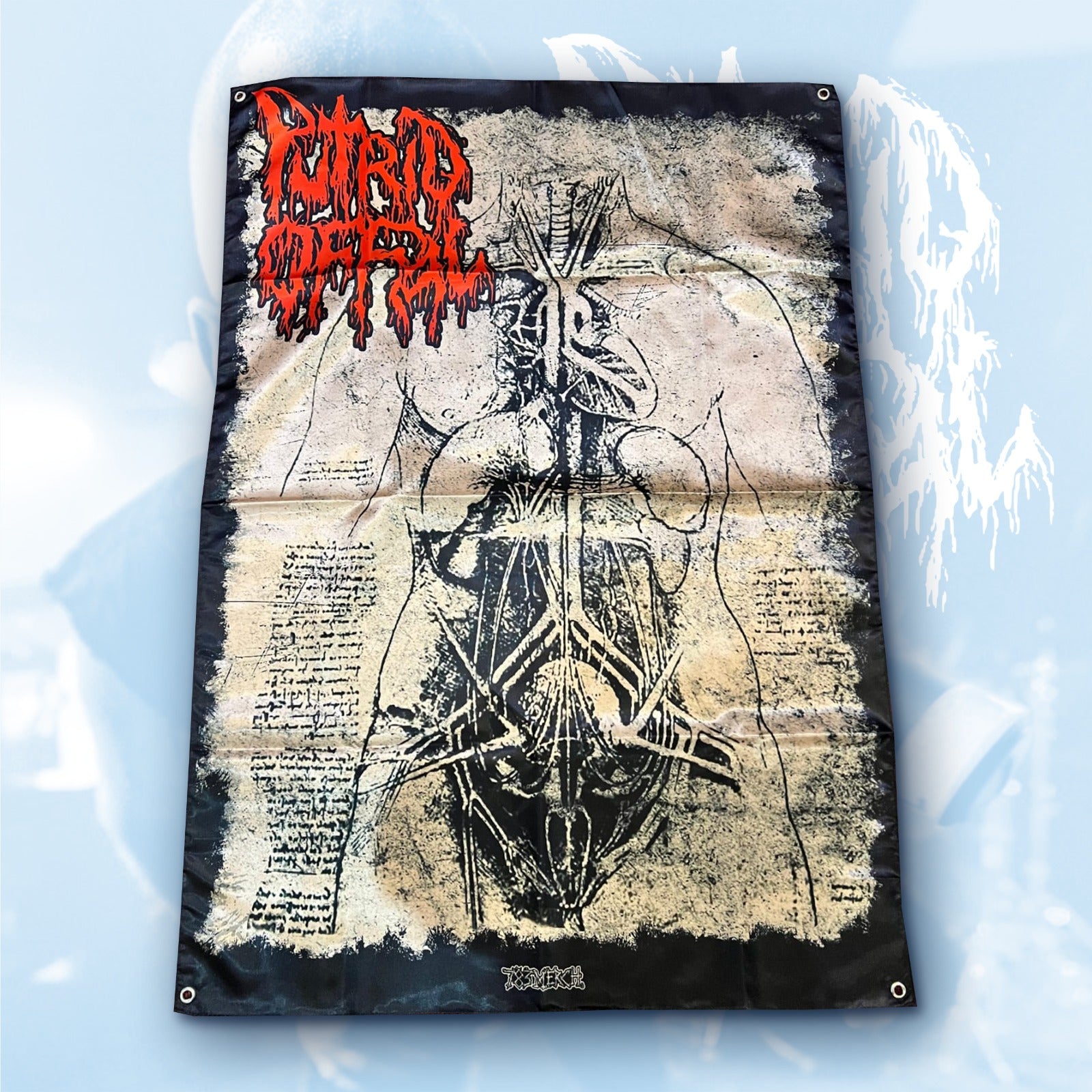 PUTRID OFFAL - Anatomy - Wall Flag / Textile Poster