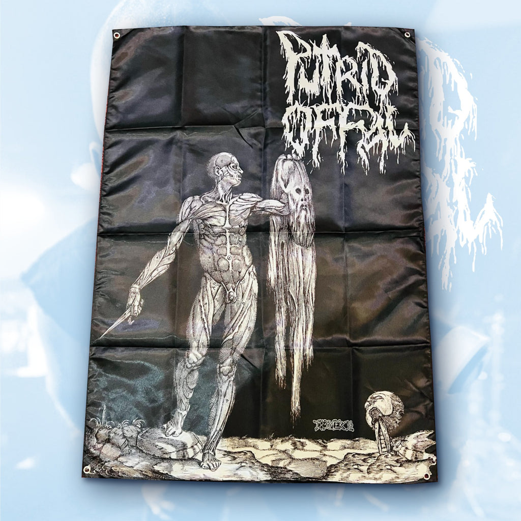 PUTRID OFFAL - Skinned - Wall Flag / Textile Poster