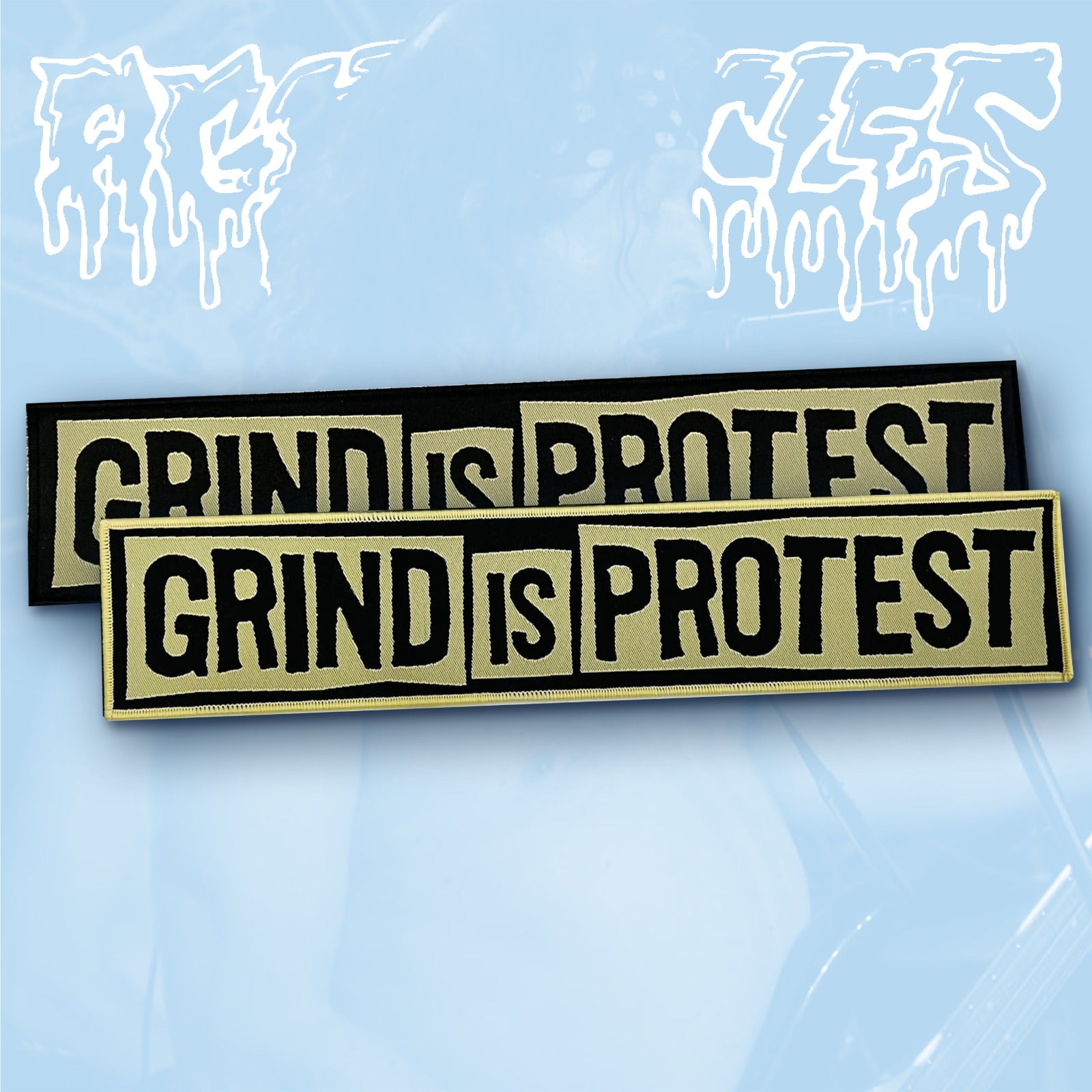 AGATHOCLES - Grind Is Protest - Oversized Woven Patch