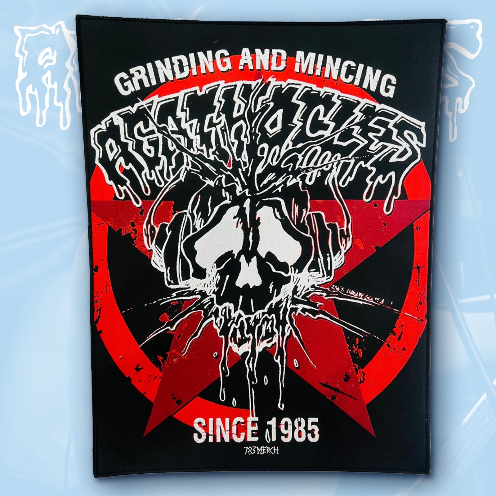 AGATHOCLES - Grinding n Mincing - Woven Backpatch