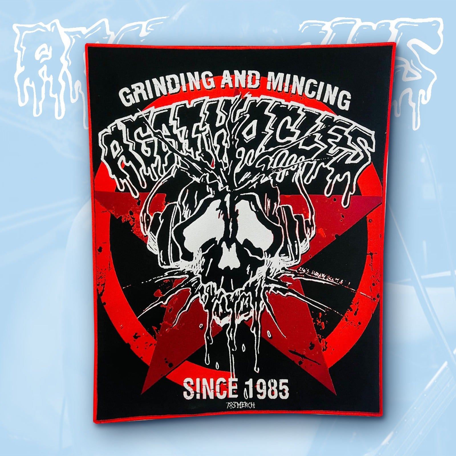 AGATHOCLES - Grinding n Mincing - Woven Backpatch