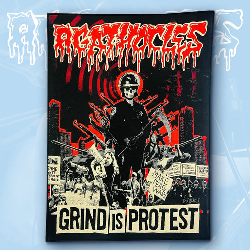 AGATHOCLES - Grind Is Protest - Woven Backpatch