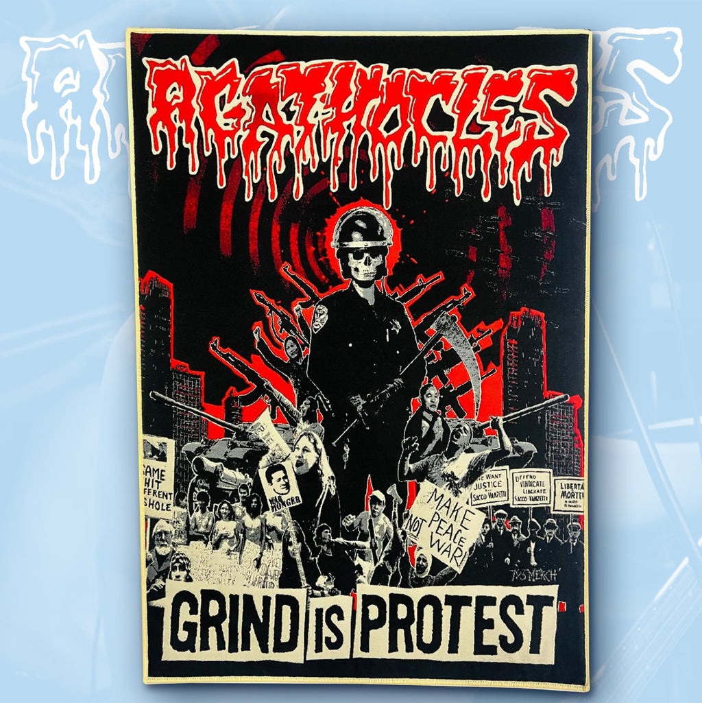 AGATHOCLES - Grind Is Protest - Woven Backpatch