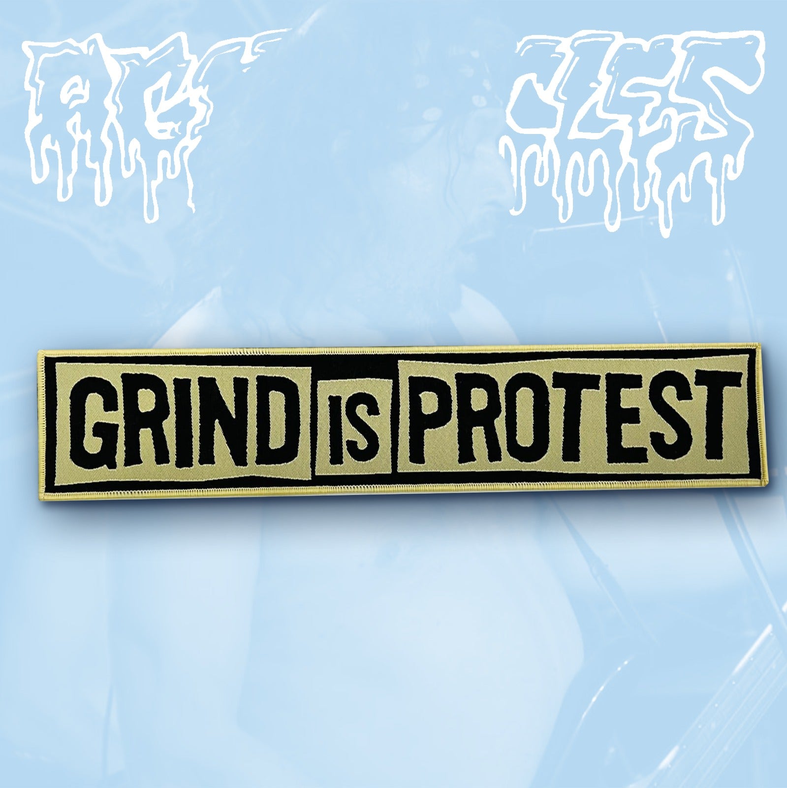 AGATHOCLES - Grind Is Protest - Oversized Woven Patch