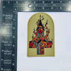 BURN YOUR LOCAL CHURCH - Tomb Shaped Woven Patch