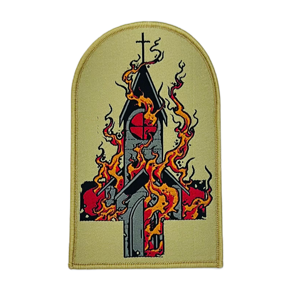 BURN YOUR LOCAL CHURCH - Tomb Shaped Woven Patch