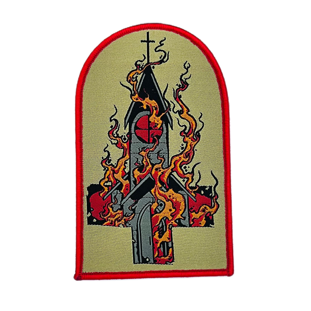 BURN YOUR LOCAL CHURCH - Tomb Shaped Woven Patch