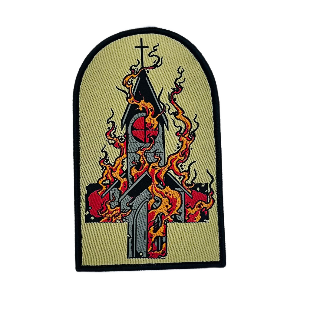BURN YOUR LOCAL CHURCH - Tomb Shaped Woven Patch