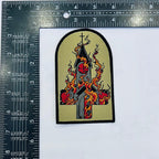 BURN YOUR LOCAL CHURCH - Tomb Shaped Woven Patch