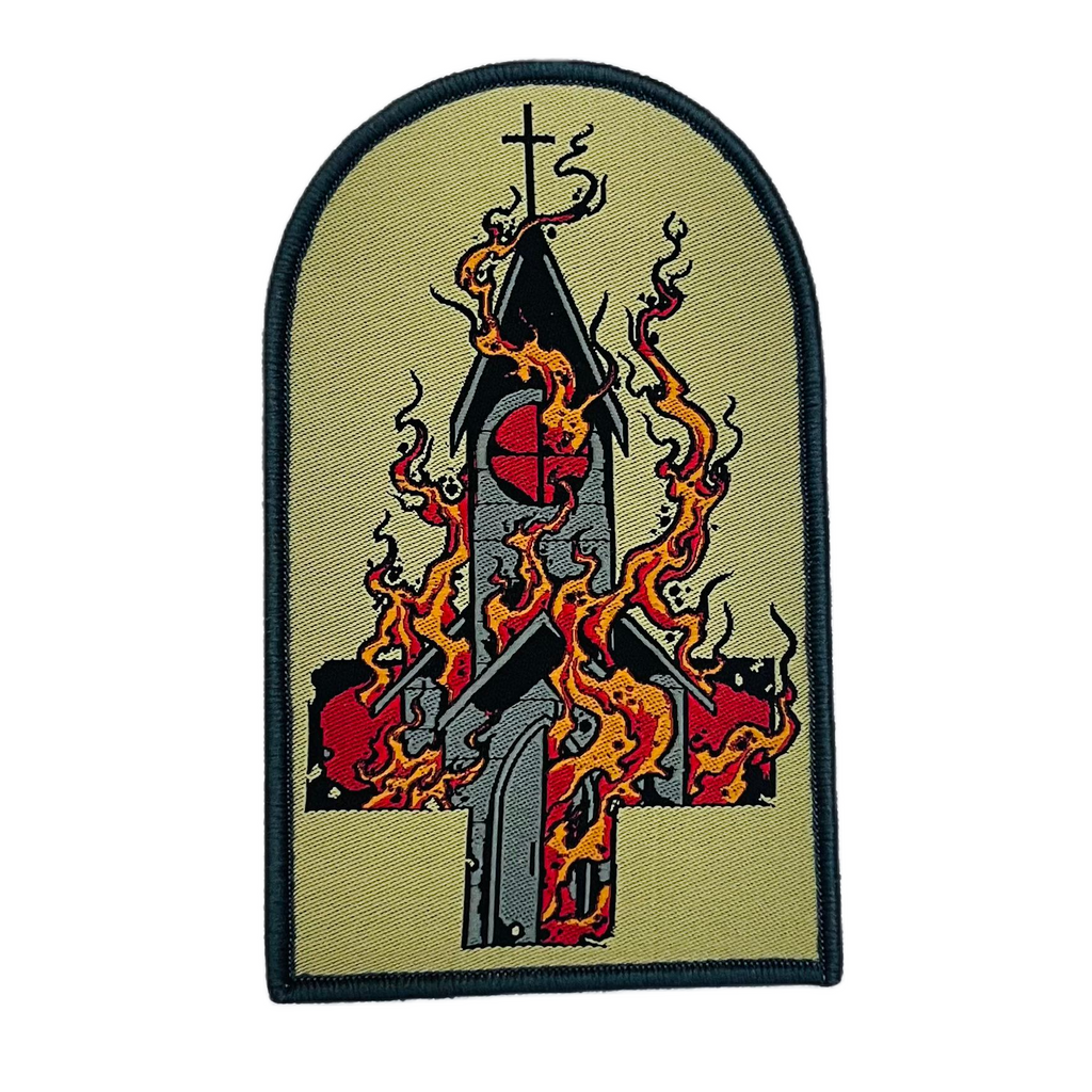 BURN YOUR LOCAL CHURCH - Tomb Shaped Woven Patch