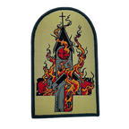BURN YOUR LOCAL CHURCH - Tomb Shaped Woven Patch