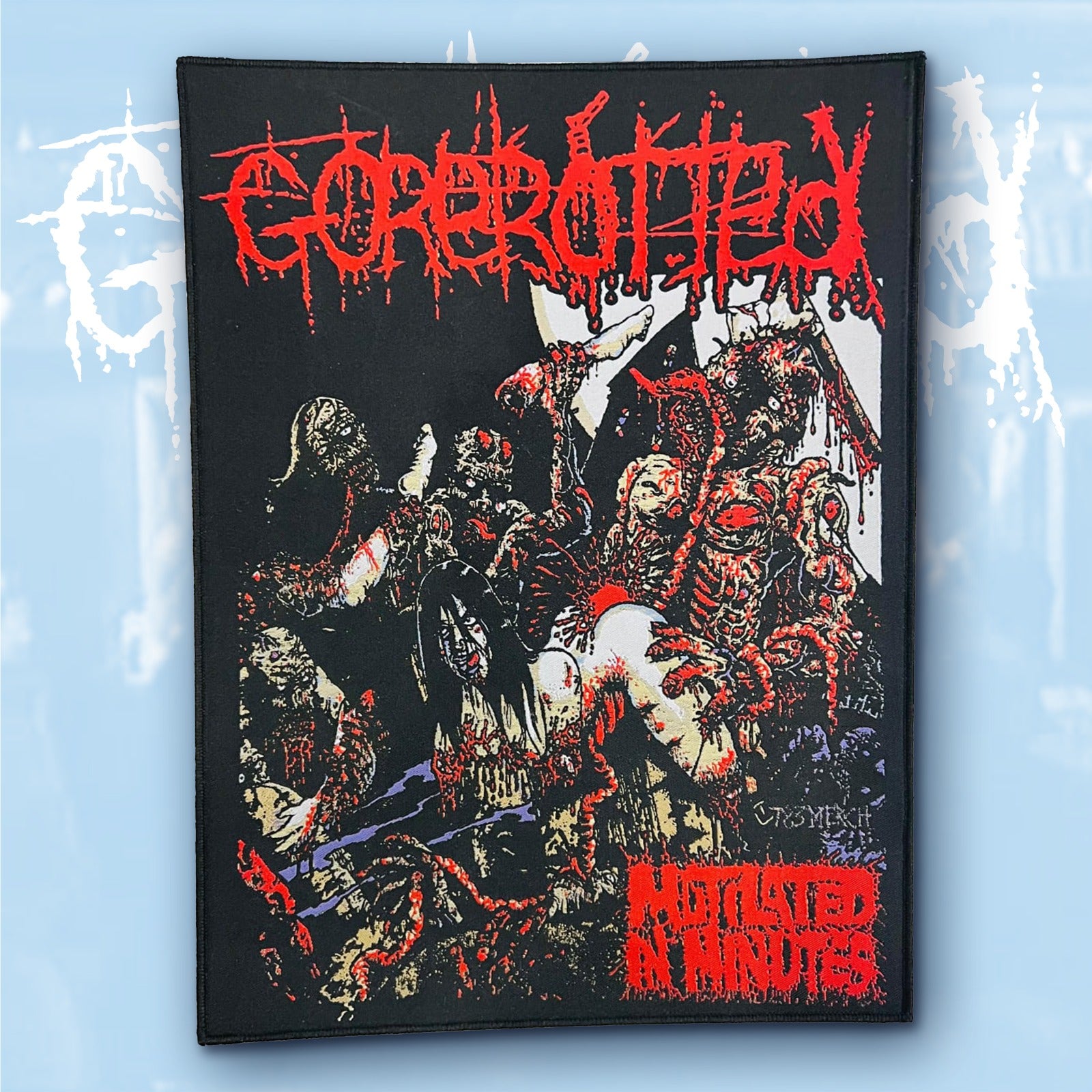 GOREROTTED - Mutilated in Minutes - Woven Backpatch