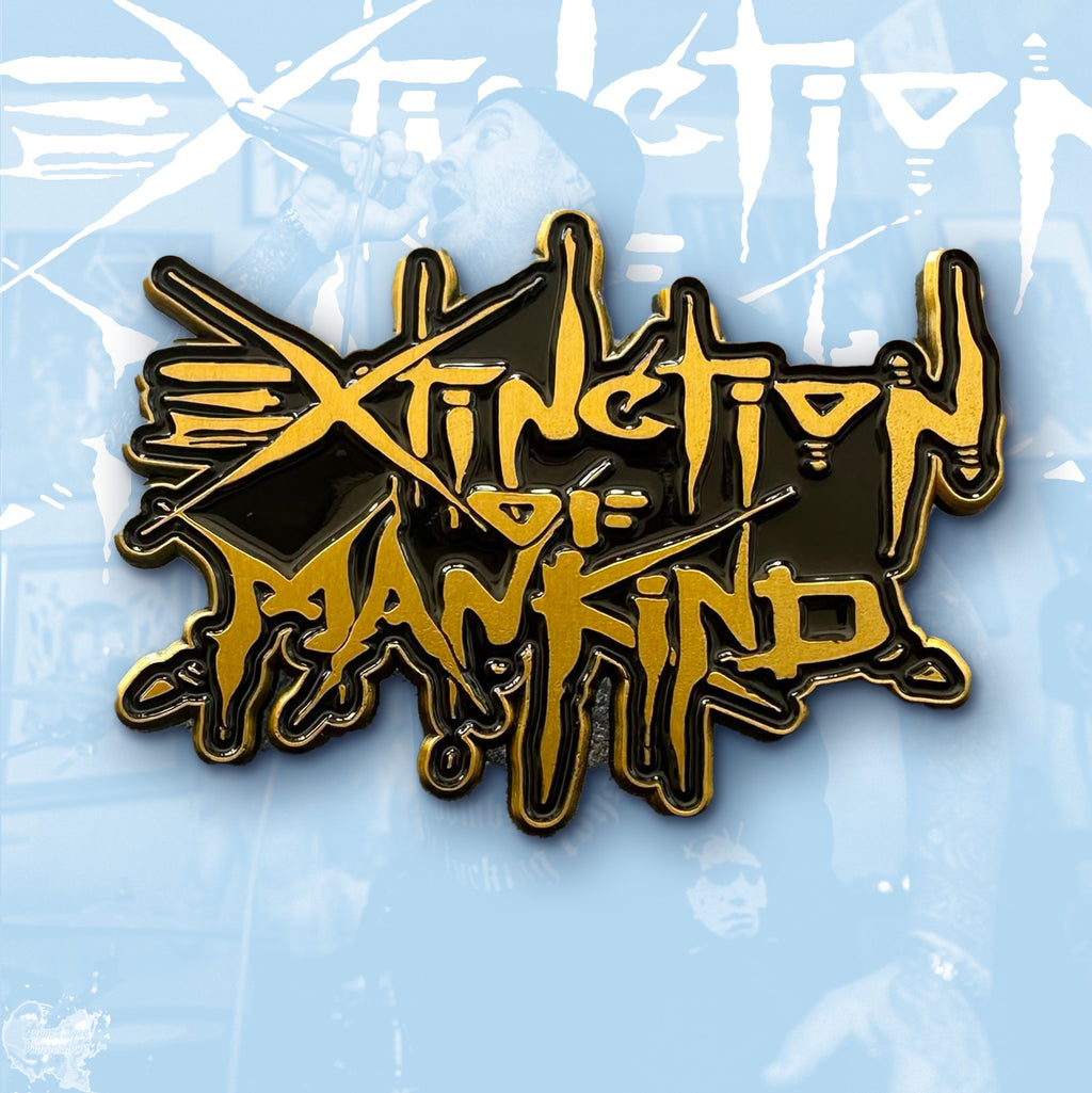EXTINCTION OF MANKIND - Logo - Enamel Pin