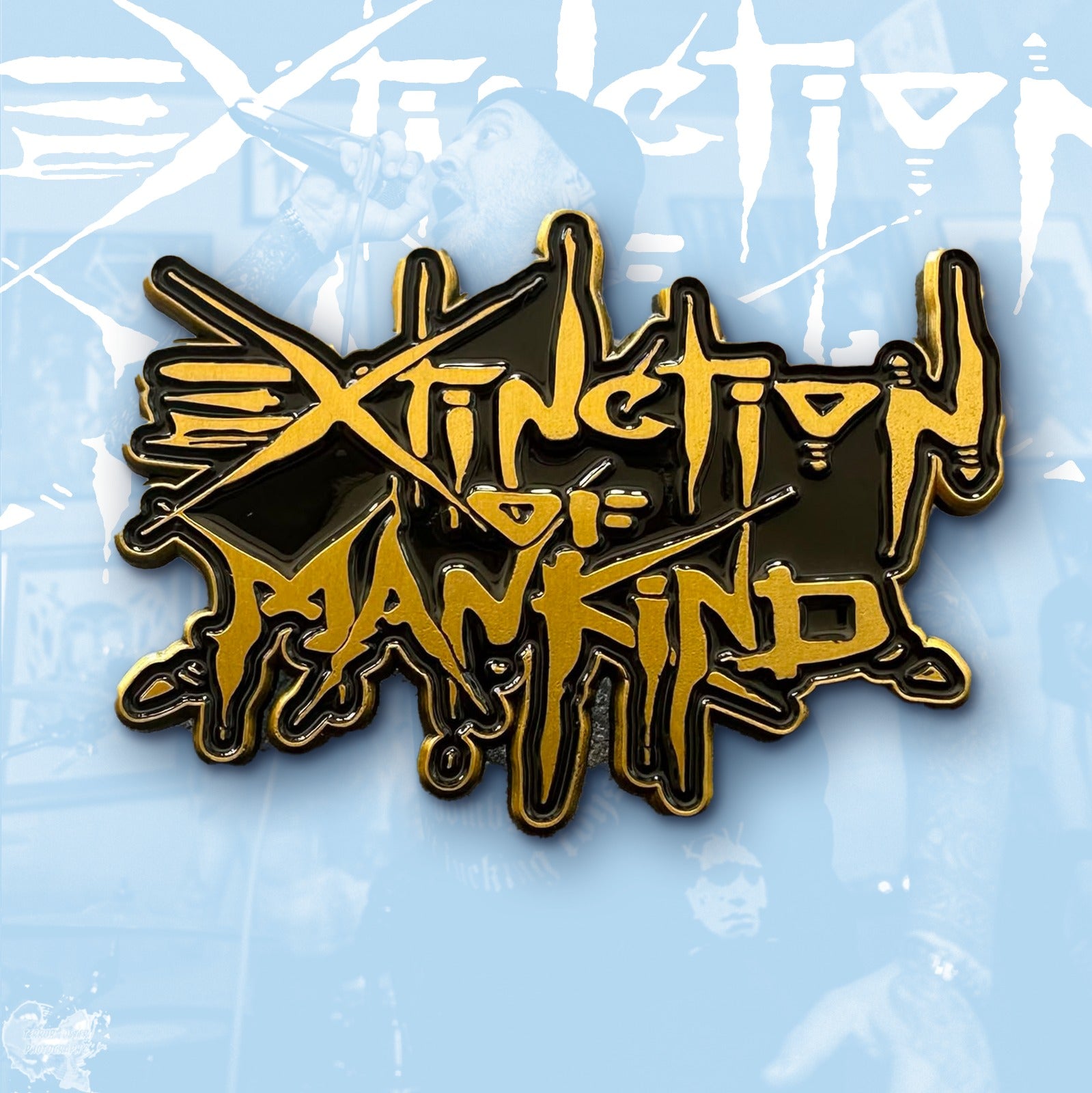 EXTINCTION OF MANKIND - Logo - Enamel Pin