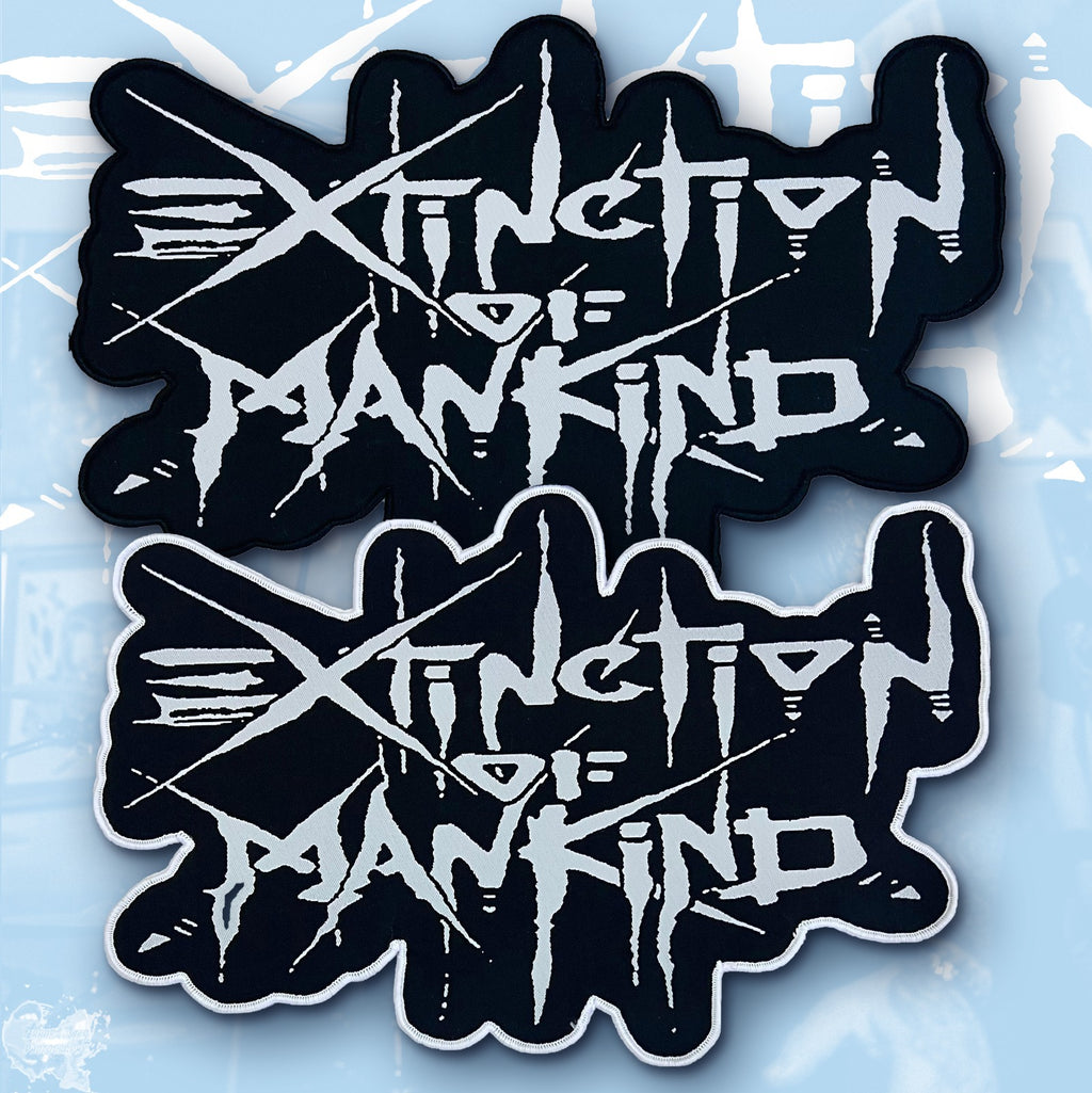 EXTINCTION OF MANKIND - Logo - Oversized Woven Patch