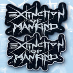 EXTINCTION OF MANKIND - Logo - Oversized Woven Patch