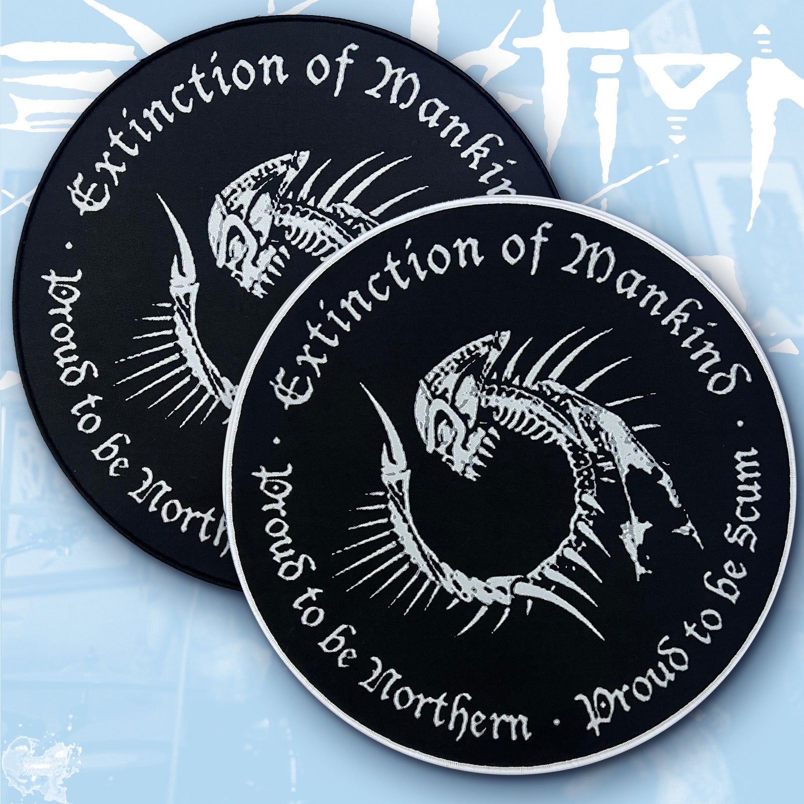 EXTINCTION OF MANKIND - Proud to be Northern - Proud to be Scum - Woven Backpatch
