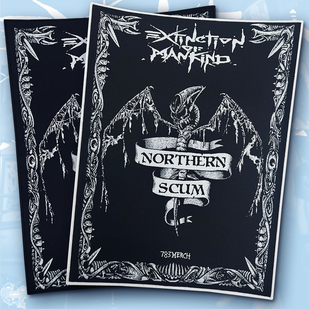 EXTINCTION OF MANKIND - Northern Scum - Woven Backpatch