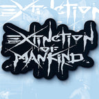 EXTINCTION OF MANKIND - Logo - Oversized Woven Patch