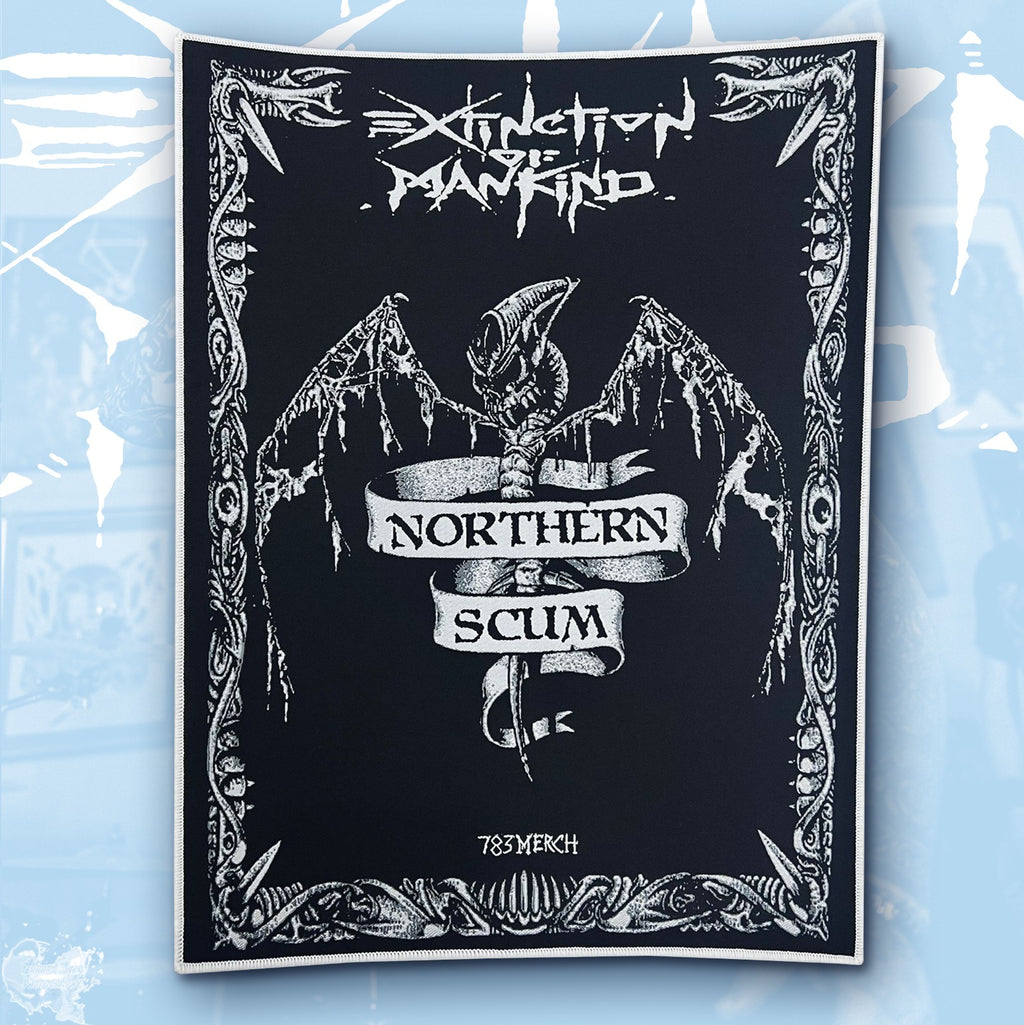 EXTINCTION OF MANKIND - Northern Scum - Woven Backpatch